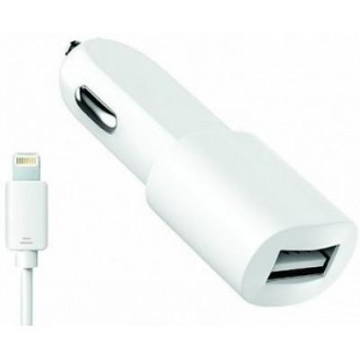Авто З/У OLMIO (038636) USB 1.2 A + кабель Apple 8-pin