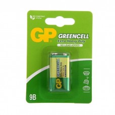 Батарейка солевая GP Greencell Extra Heavy Duty, 6F22-1BL, 9В,
крона, блистер, 1 шт.
