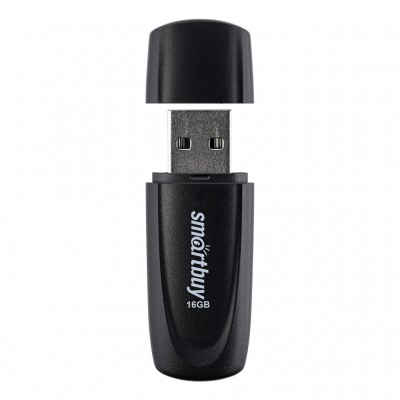 Флэш-накопитель USB2.0 16 GB SmartBuy Scout Black