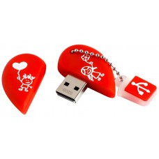 Флэш-накопитель USB2.0 32 Gb SmartBuy Wild series Сердце