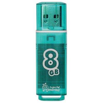 Флэш-накопитель USB2.0 8 Gb SmartBuy Glossy Green