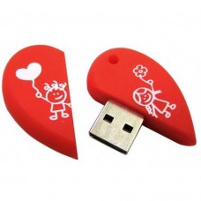 Флэш-накопитель USB2.0 8 Gb SmartBuy Wild series Сердце