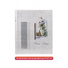 Ф/альбом With Applique(Аппликация - цветок) 20 страниц 22,5*28см., магнитные листы на пластиковой сп