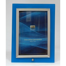 Ф/рамка стекло 10*15 GT 124SC3-S вертикальная прямая голубая (12/48)