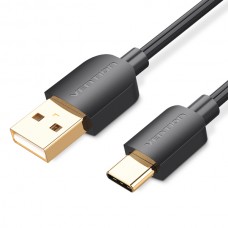Кабель USB AM - MicroUSB M typeC `Vention` VAS-A46-B150, 1.5м, чёрный