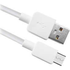 Кабель USB AM - MicroUSB BM 1.5м, заряд/дата, белый (ч.короб.)