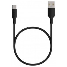 Кабель Maxvi (MC-02 UP) USB-C черный, 1м, 3A