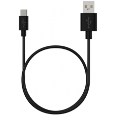 Кабель Maxvi (MC-A02 UP) USB-C черный, 1м, 3A