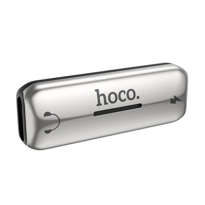 Адаптер audio Hoco LS27 серебро