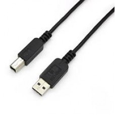 Кабель USB AM - USB BM интерфейсный LAN черный,  0.7м, медь (ч.гр.11*16)