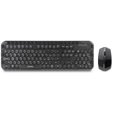 Беспроводные клавиатура + мышь Smartbuy 642383AG черный