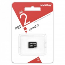 Флэш-карта microSD (TransFlash)  2 Gb SmartBuy без адаптера
