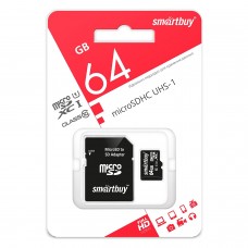 Флэш-карта MicroSDXC 64 Gb SmartBuy class 10
