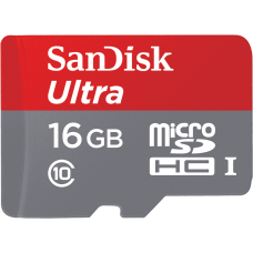 Флэш-карта microSDHC (TransFlash) 16 GB Sandisk class 10 UHS-I (80Mb/s)