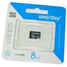 Флэш-карта microSDHC (TransFlash) 8 Gb SmartBuy class 10 без
адаптера