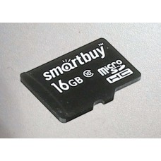 Флэш-карта microSDHC (TransFlash) 16 Gb SmartBuy class 10 без ад.