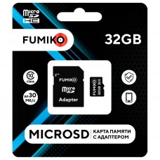 Флэш-карта microSDHC (TransFlash) FUMIKO 32GB MicroSDHC Class 10 (c адаптером SD)