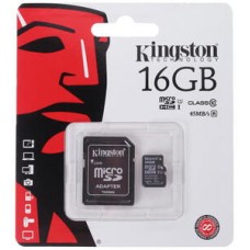 Флэш-карта microSDHC (TransFlash) 16 GB Kingston (Class 10) [ SDC10/16GBSP ]