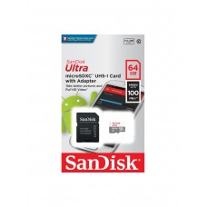 Флэш-карта MicroSDXC 64 Gb SanDisk Ultra 100Mb/s