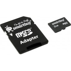 Флэш-карта microSD (TransFlash)  2 Gb SmartBuy