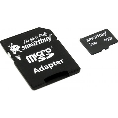 Флэш-карта microSD (TransFlash)  2 Gb SmartBuy