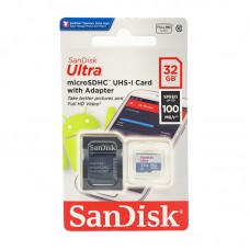 Флэш-карта microSDHC (TransFlash) 32 Gb SanDisk Ultra 100Mb/s