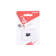 Флэш-карта microSDHC (TransFlash) 4 Gb SmartBuy class 10 без адаптера