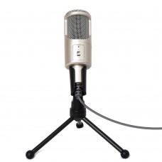 Микрофон конденсаторный SF-960, тренога, каб.1.8м, перех, серый