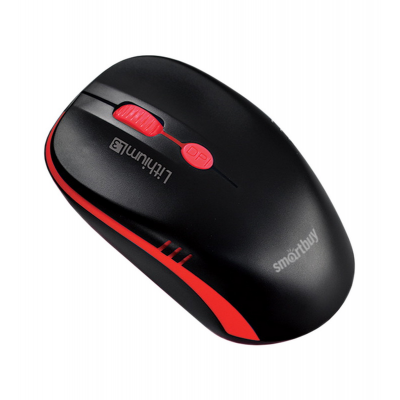 Беспроводная мышь Smartbuy ONE 344CAG черно-красная с зарядкой от USB черно/красная