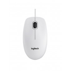 Мышь Logitech B100 (White, USB, оптика 800 dpi) [ 910-001804 ] (OEM)