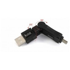 Переходник USB 2.0 (AM- BMmini, поворотный 360 град.)