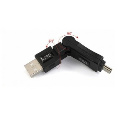 Переходник USB 2.0 (AM- BMmini, поворотный 360 град.)
