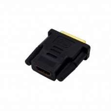 Переходник HDMI F - DVI-D M (24+1), пластик.шуруп