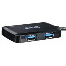 Разветвитель USB 3.0 Buro BU-HUB4-U3.0-S 4порт. черный