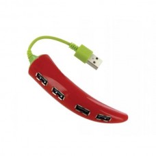 Разветвитель USB-порта Konoos [ UK-43 ] Красный перец (USB2.0, на 4 устройства)