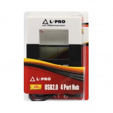 USB - Xaб L-PRO 1132 4USB черный