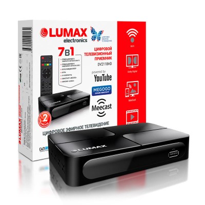 ТВ приставка DVB-T2 Lumax DV2118HD