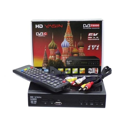 Цифровая приставка - ресивер DVB-T2 YASIN DVB T8000 Wi-Fi и HD плеер