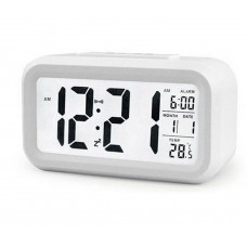 Часы-будильник Crystal Device белые