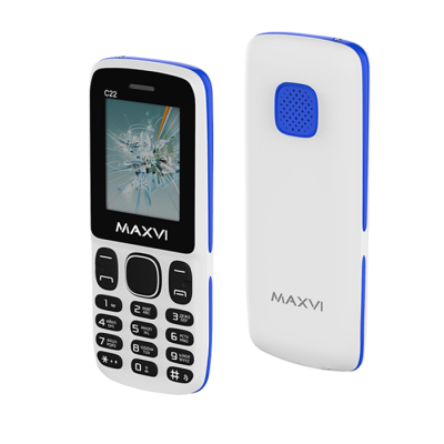 Сотовый телефон MAXVI C22 White Blue