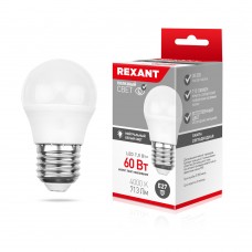 Лампа LED шар Rexant 11.5W/4000/E27 нейтральный свет