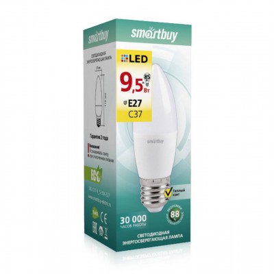 Светодиодная лампа Smartbuy SBL-C37-9_5-30K-E27