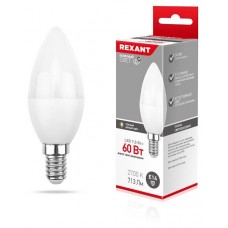 Лампа LED свеча Rexant 7.5W/2700/E14 теплый белый