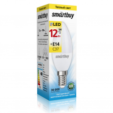 Светодиодная лампа Smartbuy SBL-C37-12-30K-E14