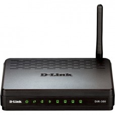 Точка WiFi доступа/маршрутизатор D-Link [ DIR-300/NRU ] (IEEE 802.11b/g/n, до 150 Мб/с, 4 x 10/100TX
