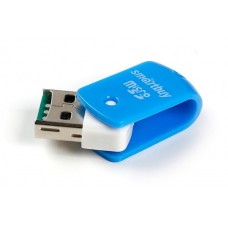 Карт-ридер USB2.0 Reader SmartBuy SBR-713-B голубой