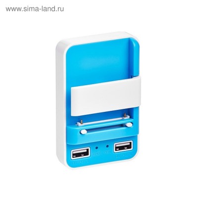 З/У  Partner &quot;Лягушка&quot; +2 USB 1000 mA, синий