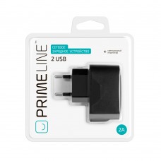 З/У Prime Line (2311) 2 USB 2100 mA, черный