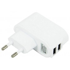 З/У Prime Line (2312) 2 USB 2100 mA, белый