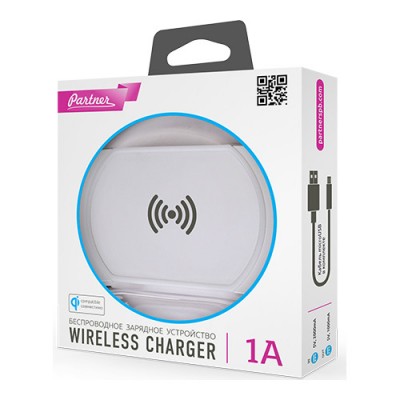 З/У  Partner Wireless Charger 1A Беспроводное, зарядка